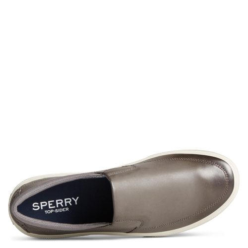 Sts23661 Mens Sperry Halyard Cvo Plushstep Slip On Gray 5