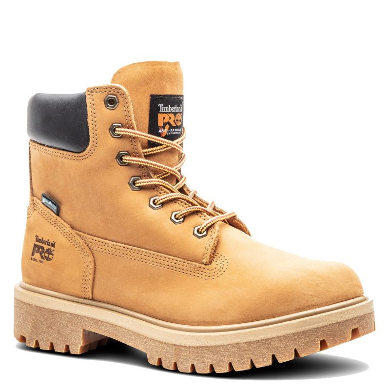 TB065016713 Mens Timberland Pro 6 In Direct Attach St Wp Insulated 200g Boot Wheat