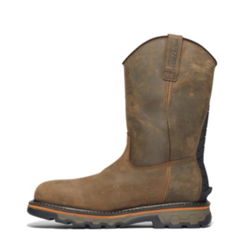 TB0A437Y214 Mens Timberland Pro True Grit Pull On Comp Toe Work Boot Solid Turkish Coffee 2