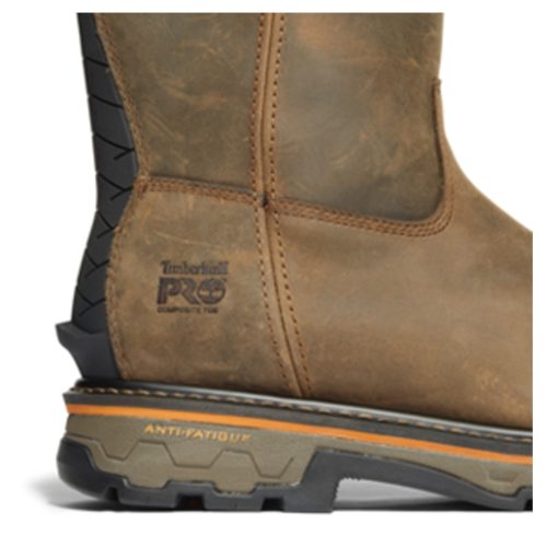 TB0A437Y214 Mens Timberland Pro True Grit Pull On Comp Toe Work Boot Solid Turkish Coffee 4