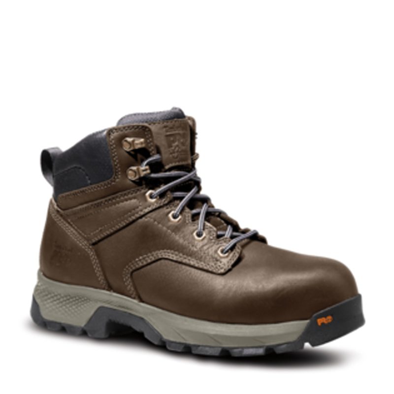 TB0A5NF6214 Mens Timberland Pro Titan Ev 6in Comp Toe Boot Brown