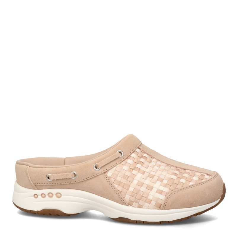 TPORT125 101 Womens Easy Spirit Travelport Clog Beige Multi 1