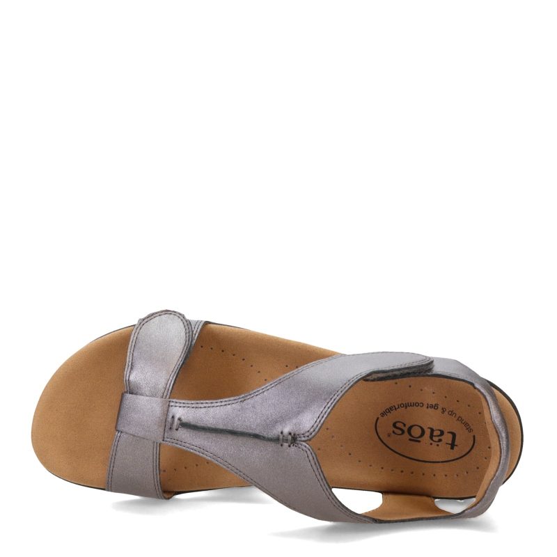 TSH 14039 PWT Womens Taos The Show Sandal Pewter 5