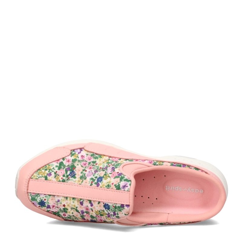 TTIME593 680 Womens Easy Spirit Traveltime Clog Light Pink Multi 5