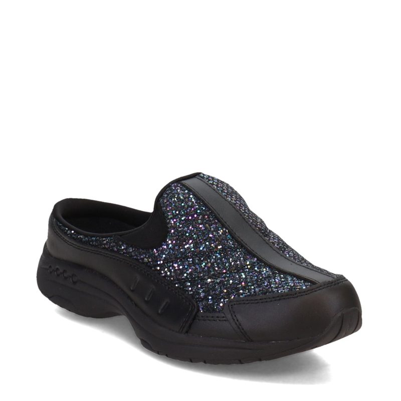 TTIME638 001 Womens Easy Spirit Black Glitter