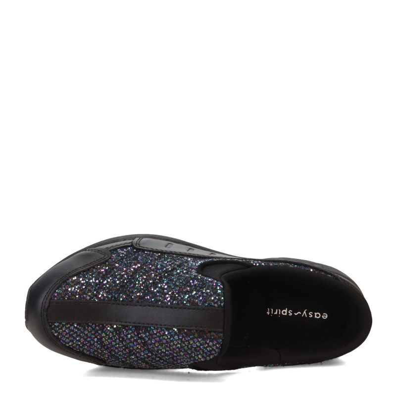 TTIME638 001 Womens Easy Spirit Black Glitter 5