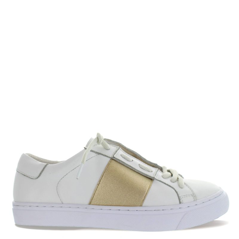 TW106 GOLD Womens Bernie Mev Tw106 Sneaker White Gold 1