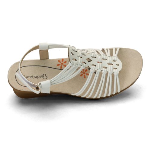 Taren White Womens Bare Traps Taren Sandal White 5