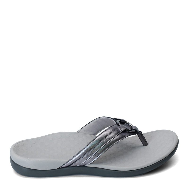 Tide Aloe Pewtr Womens Vionic Tide Aloe Sandal Pewter 1