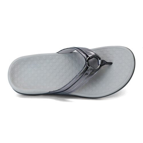 Tide Aloe Pewtr Womens Vionic Tide Aloe Sandal Pewter 5