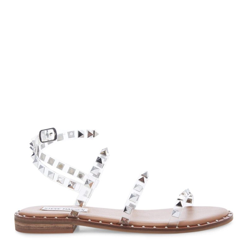 Travel Clear Womens Steve Madden Travel Sandal Clear 1