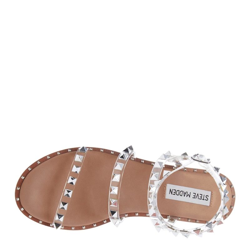 Travel Clear Womens Steve Madden Travel Sandal Clear 4