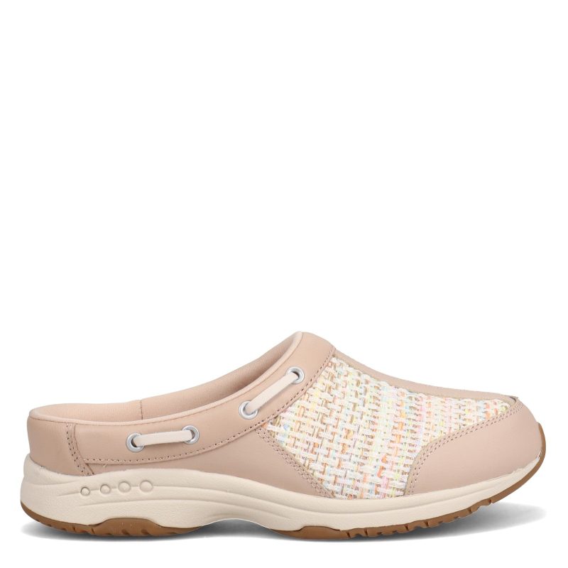 Travport96 110 Womens Easy Spirit Travelport Clog Beige Multi 1