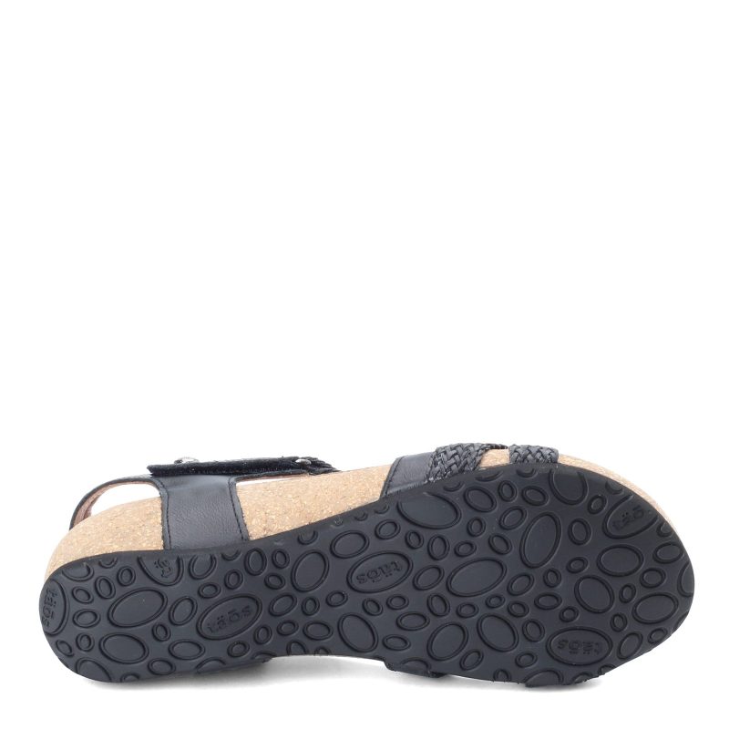 Tru 16406 Black Womens Taos Trulie Sandal Black 6