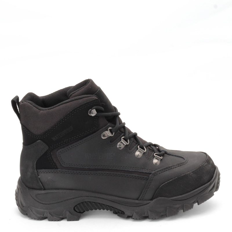 W05126 Mens Wolverine Boots Spencer Waterproof Hiking Boot Black 1