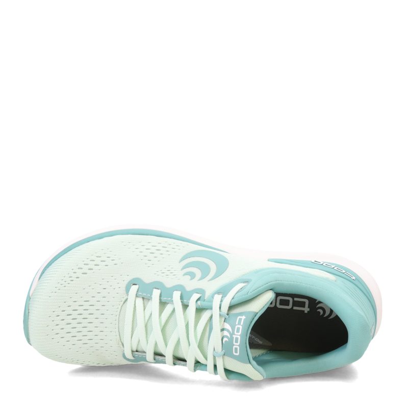 W056 MNTGRE Womens Topo Ultrafly 4 Running Shoe Mint Green 5