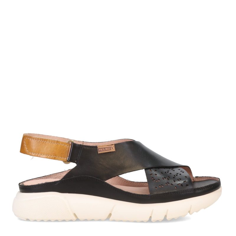 W0C 0500C1 BLAC Womens Pikolinos Petra Sandal Black 1