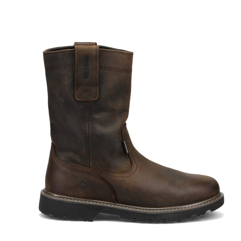 W10682 Mens Wolverine Boots Floorhand Wellington 10in Soft Toe Work Boot Dark Brown 1 371bfc8e 551c 4570 9cb7 5d654b94e000