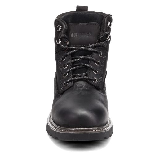 W10691 Mens Wolverine Boots Floorhand 6 Inch Waterproof Work Boot Black 2