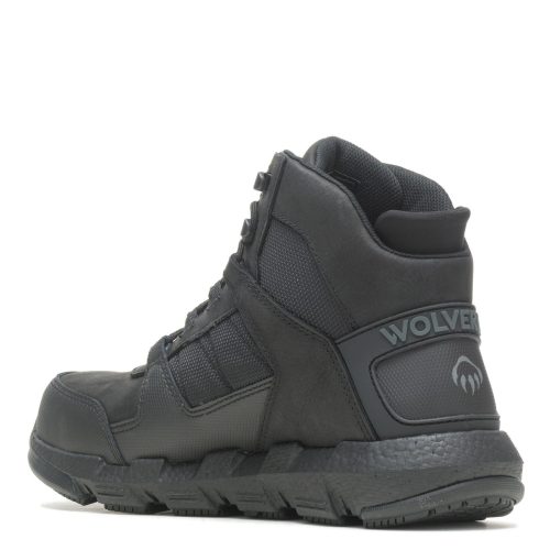 W221037 Mens Wolverine Rev Ultra Spring Dura Shocks Vent Composite Toe Boot Black 3