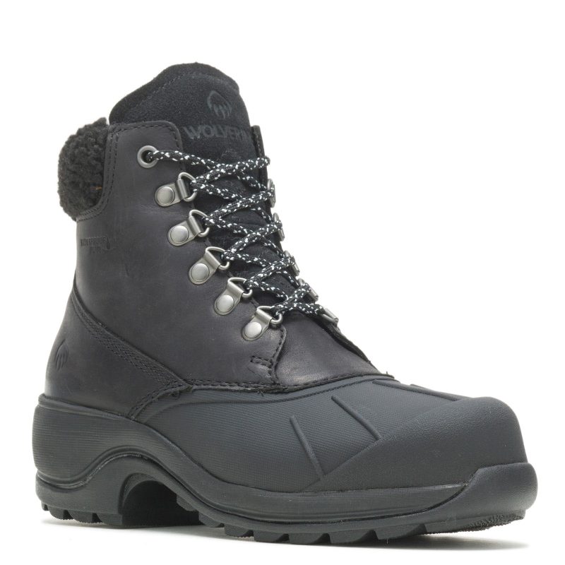 W880210 Womens Wolverine Frost Insulated Boot Solid Black 9bdac9a9 c181 4acc 849e 30e9ce73088b