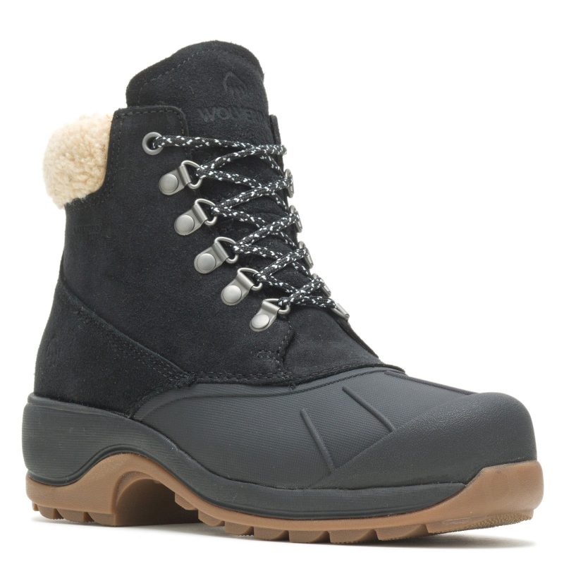 W880211 Womens Wolverine Frost Insulated Boot Black Beige