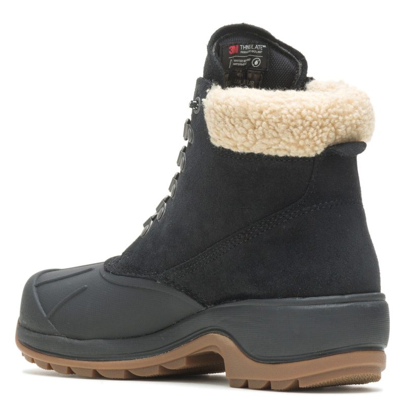 W880211 Womens Wolverine Frost Insulated Boot Black Beige 4