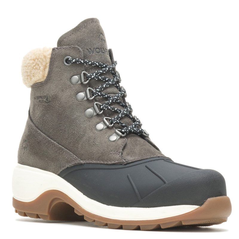 W880214 Womens Wolverine Frost Insulated Boot Gray Suede