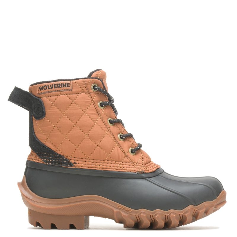 W880380 Womens Wolverine Torrent Quilted Duck Boot Brown Black 1 1b9bb30e 5d16 4f56 ad25 51721c9fe7d8