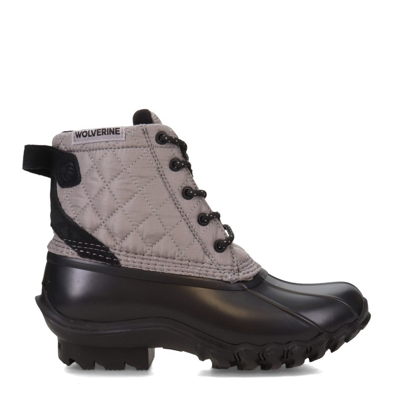 W880381 Womens Wolverine Torrent Quilted Duck Boot Gray 1 78d56482 ea09 4a6d 833a 97179b155d77