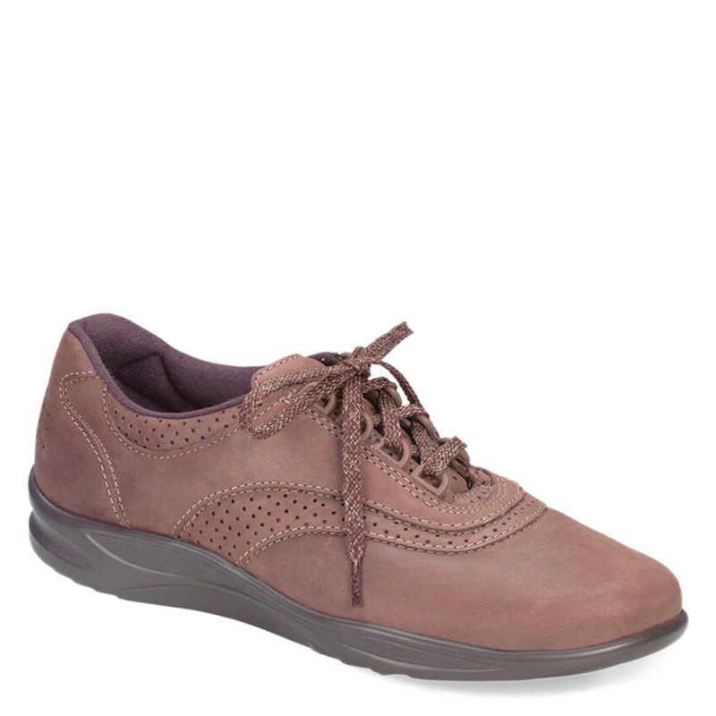 WALK EASY CHO Womens Sas Walk Easy Walking Shoe Chocolate