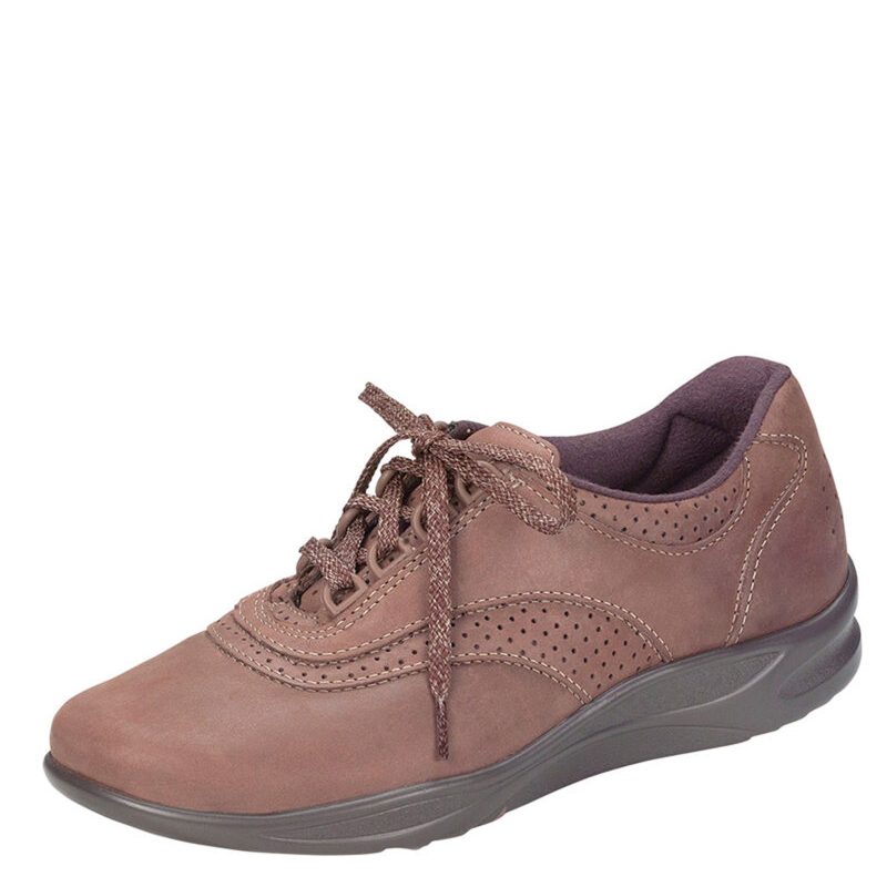 WALK EASY CHO Womens Sas Walk Easy Walking Shoe Chocolate 3