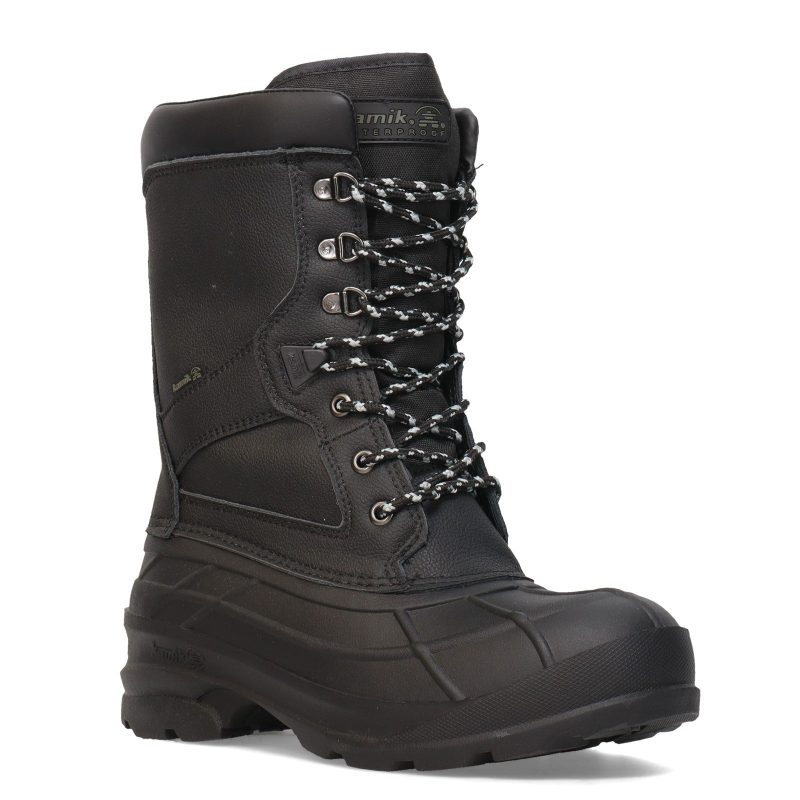 WK0606 BK2 Mens Kamik Nationpro W Boot Black a2b1dd78 414e 464f 80ed ce76dde59b89