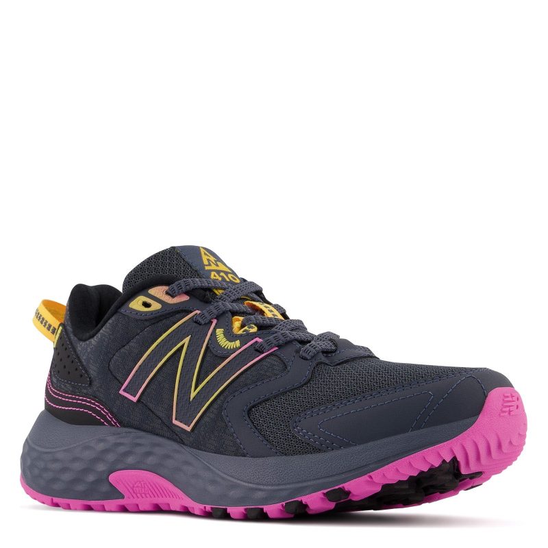 WT410CG7 Womens New Balance 410 V7 Trail Running Shoe Grey Pink