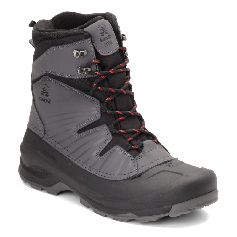 Wk0354 Cha Mens Kamik Iceland Snow Boot Charcoal