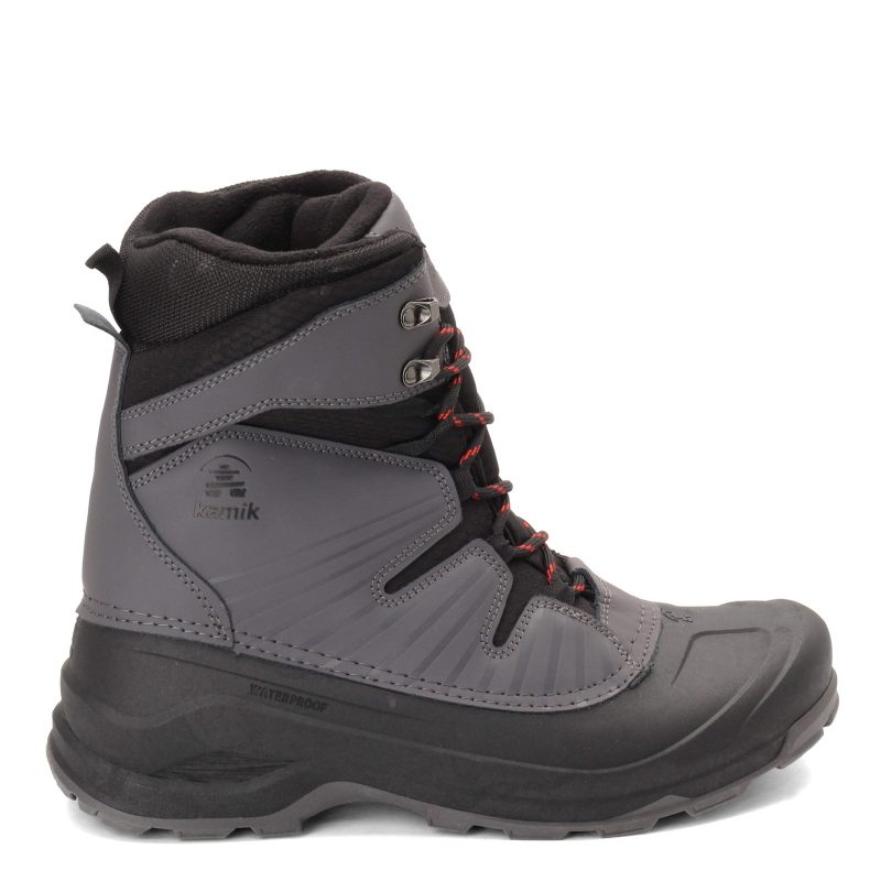 Wk0354 Cha Mens Kamik Iceland Snow Boot Charcoal 1