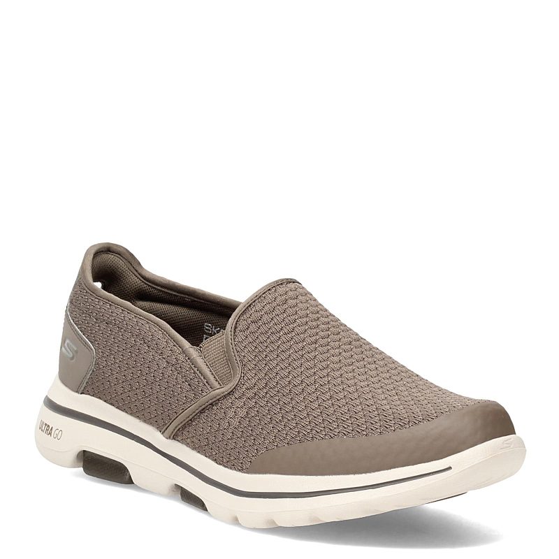 https 3a 2f 2fimages.peltzshoes.com 2f55510 Khk Mens Skechers Performance Go Walk 5 Apprize Slip On Khaki