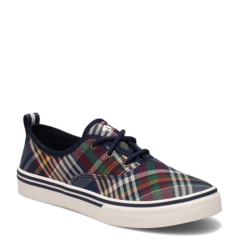 https 3a 2f 2fimages.peltzshoes.com 2fSts85670 Womens Sperry Crest Cvo Sneaker Navy Plaid